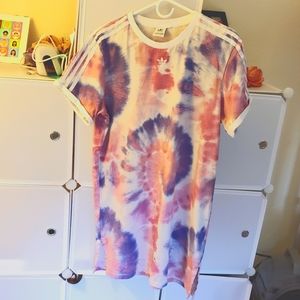 Adidas tie dye casual dress